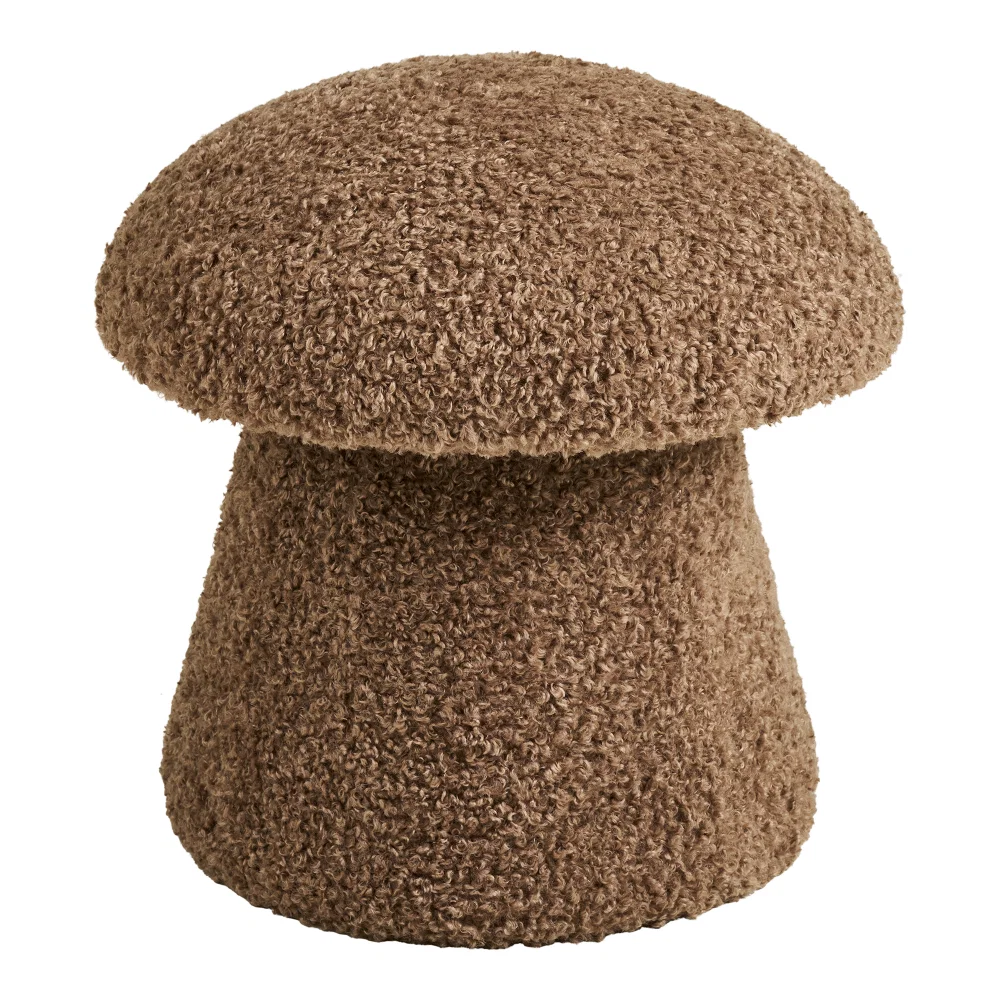 Poef Olio polyester bruin 45 cm