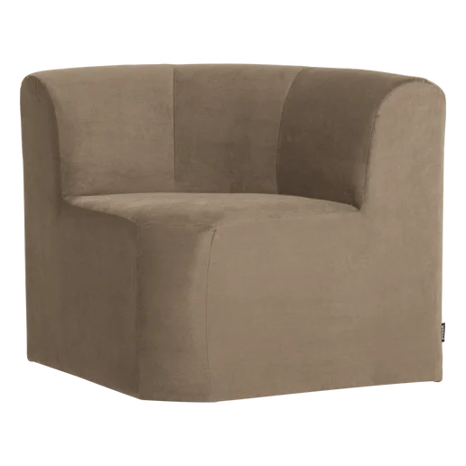 Bank Jasa velours taupe 80 cm