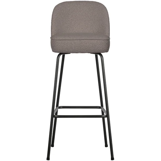Barkruk Valia polyester grijs 80 cm 50 cm