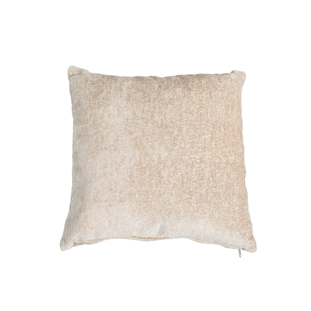 Kussen Delen chenille wit 45 × 45 cm