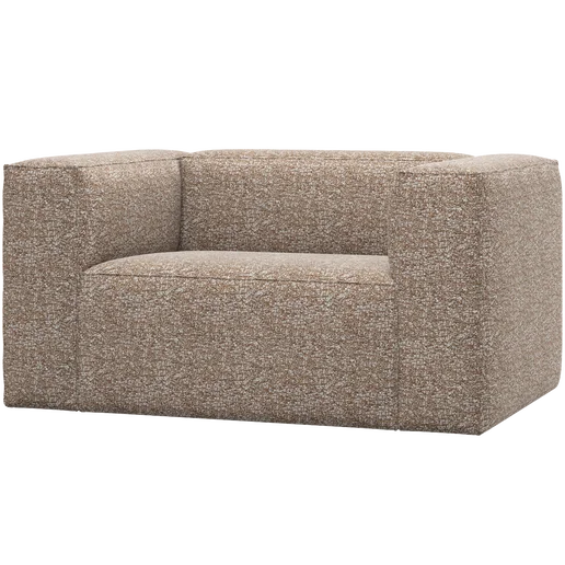 Fauteuil Perna bruin 146 cm