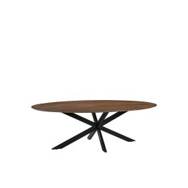Eettafel Salro mangohout naturel smooth 100 cm