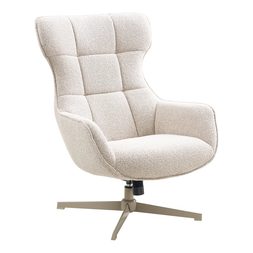 Fauteuil Fenla staal naturel draaibaar