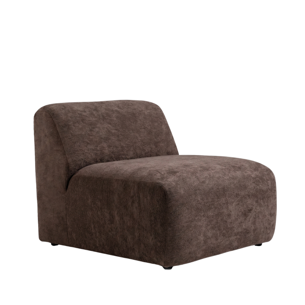 Fauteuil Vese chenille bruin