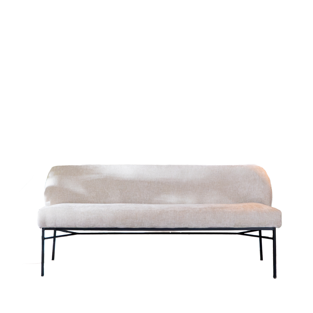 Bankje Palon chenille beige 155 cm