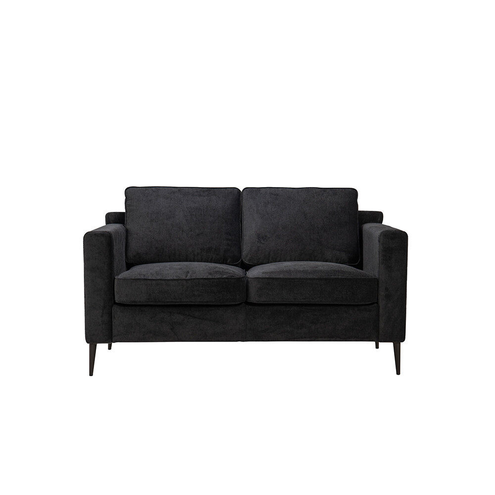Bank Belia polyester zwart 2-zits