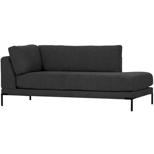 Bank Calvemi polyester grijs rechts 100 cm