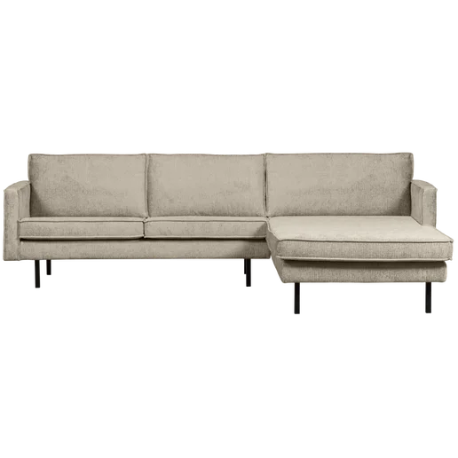Chaise longue Ore polyester beige rechts 300 cm