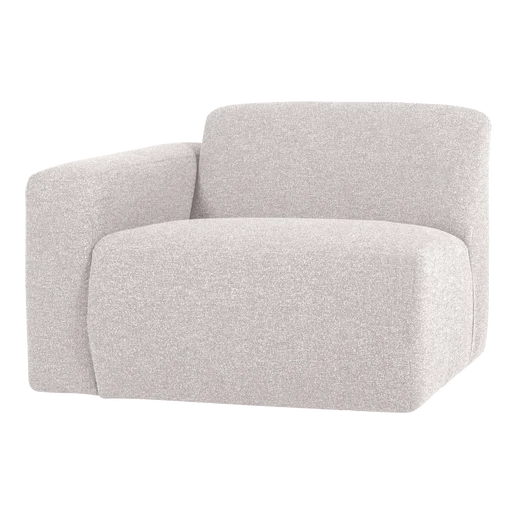 Bank Halis beige 1-zits links 105 × 74 cm hoog