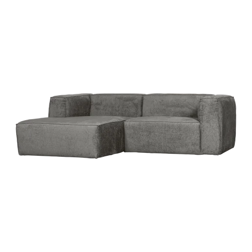 Chaise longue Vinon velours wit links