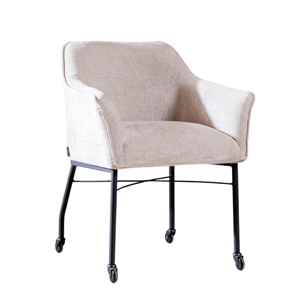 Stoel Valto chenille beige 62 cm