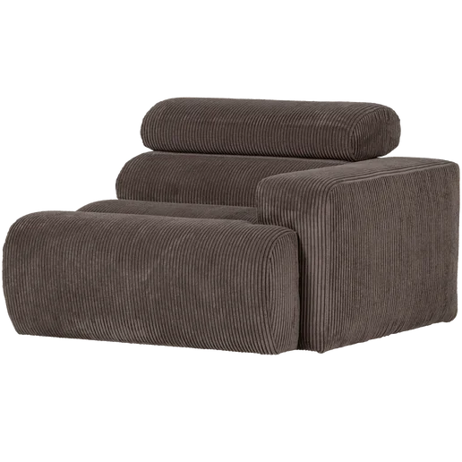 Bank Corloan bruin 1-zits rechts 109 cm