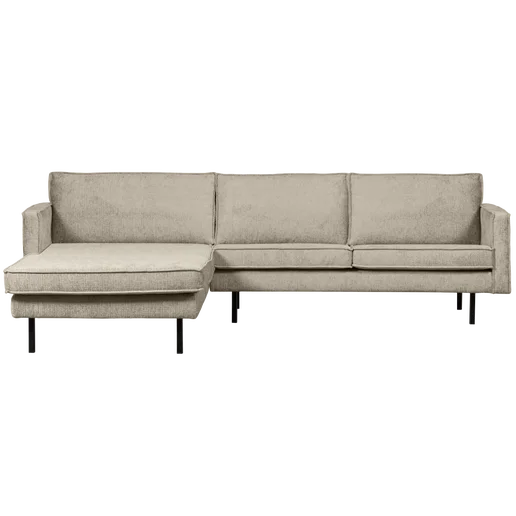 Chaise longue Coron polyester beige links 300 cm