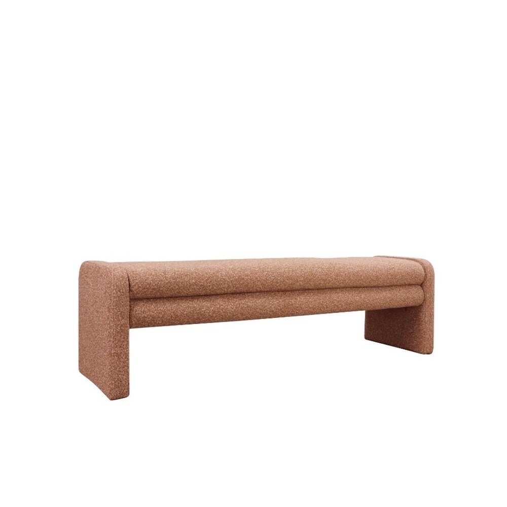 Bankje Jasio metaal terracotta 160 cm