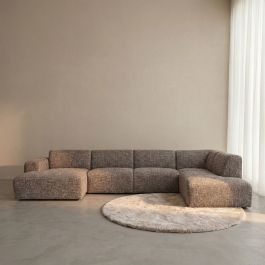 Hoekbank Brala silencio taupe 19 rechts