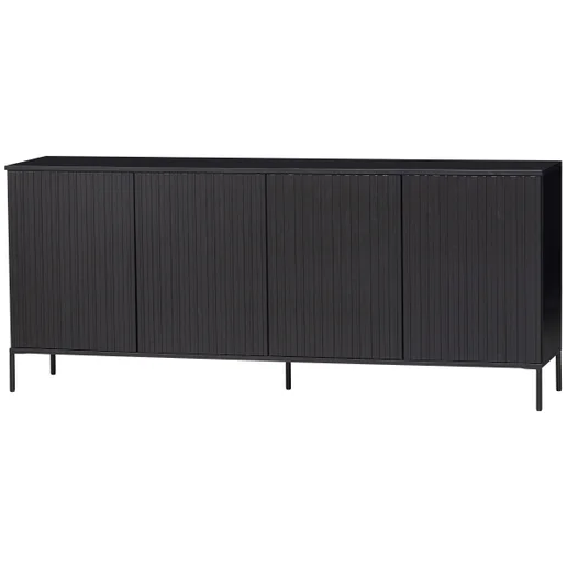 Dressoir Arna zwart 200 cm 200 cm