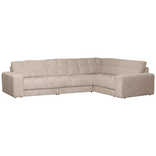 Hoekbank Grar polyester naturel rechts