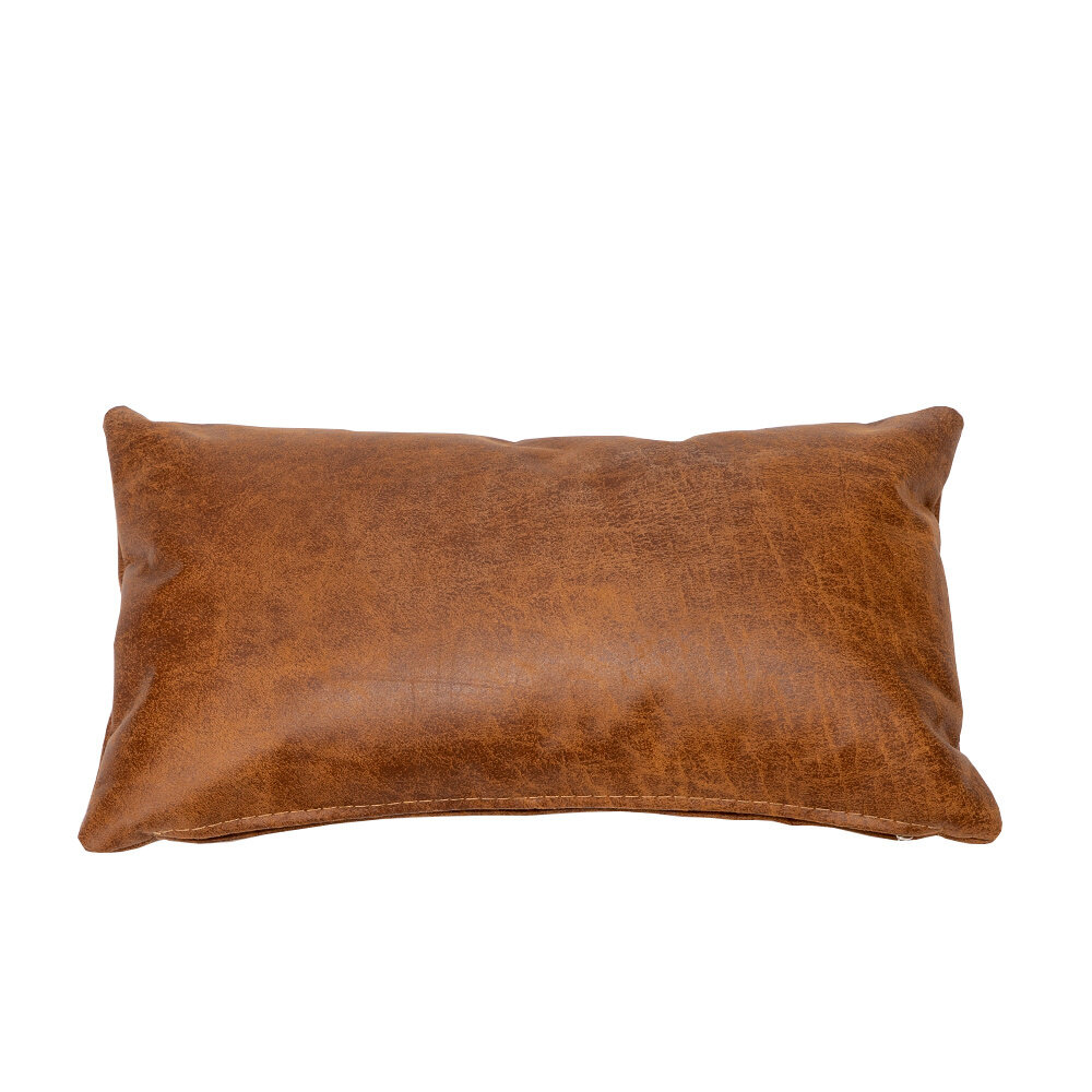 Kussen Vinla eco leer cognac 25 × 45 cm