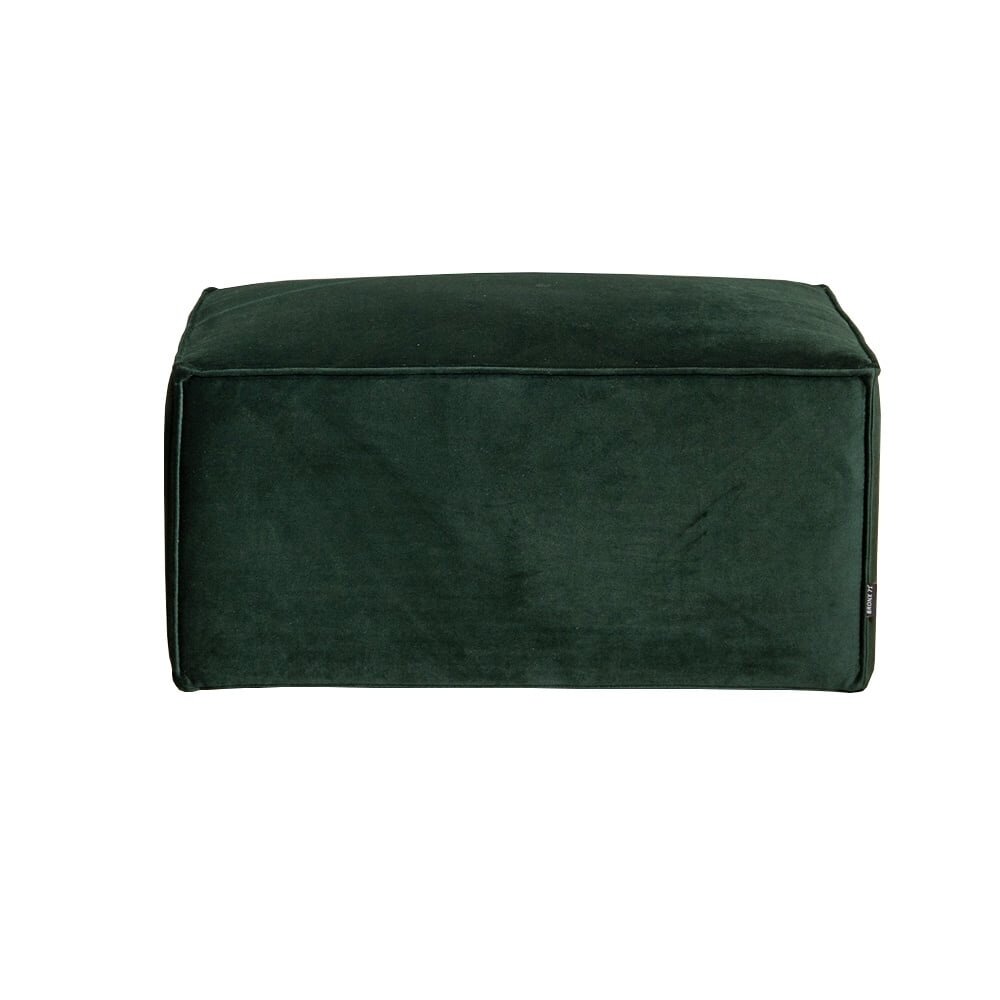Poef Ralis velours groen 82 cm