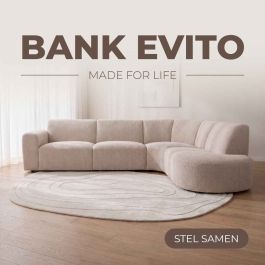 Bank Coris kunststof zwart