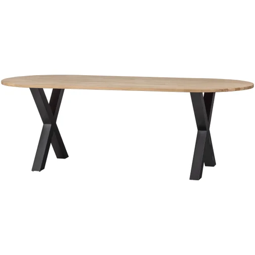 Tafel Sele eiken diverse 220 × 75 cm hoog