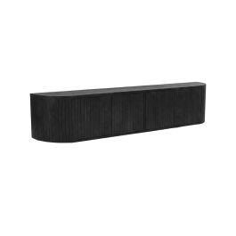 Tv-meubel Loris mangohout zwart 190 cm