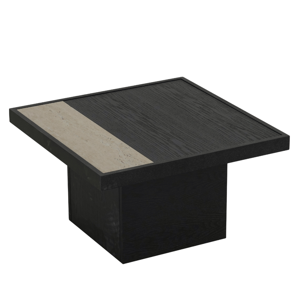 Salontafel Braen MDF + eikenfineer zwart