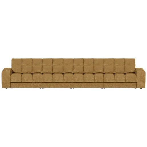 Bank Armoar polyester goud 4-zits