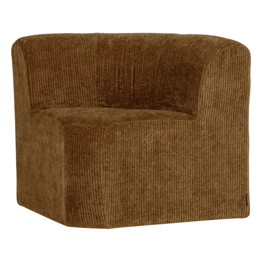 Bank Ilen ribstof geel 80 cm