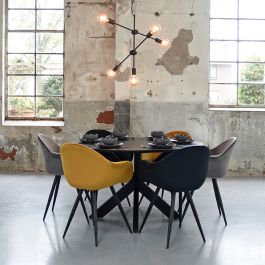 Hanglamp Levna metaal zwart 70 cm