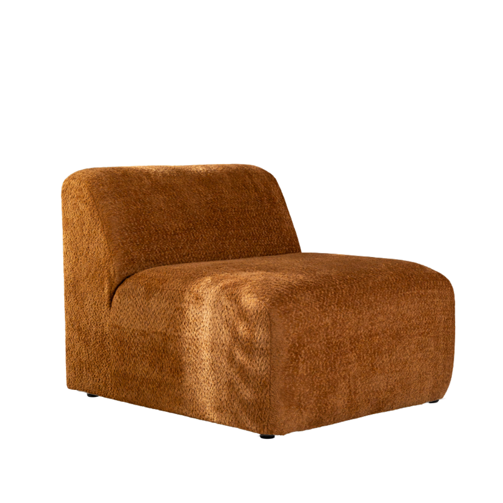 Fauteuil Talia bouclé terracotta