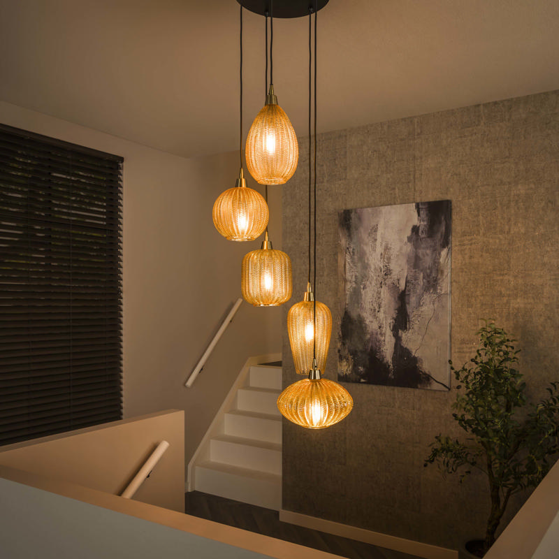 Hanglamp Halna 5-lichts