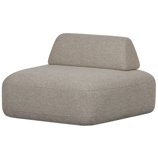 Fauteuil Delar polyester naturel 117 cm
