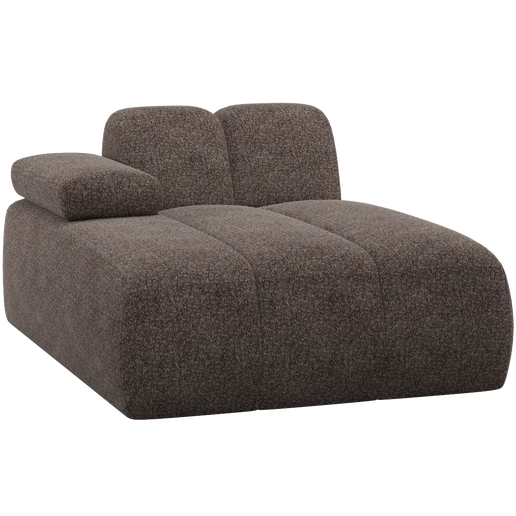 Chaise longue Sele chenille links 124 cm