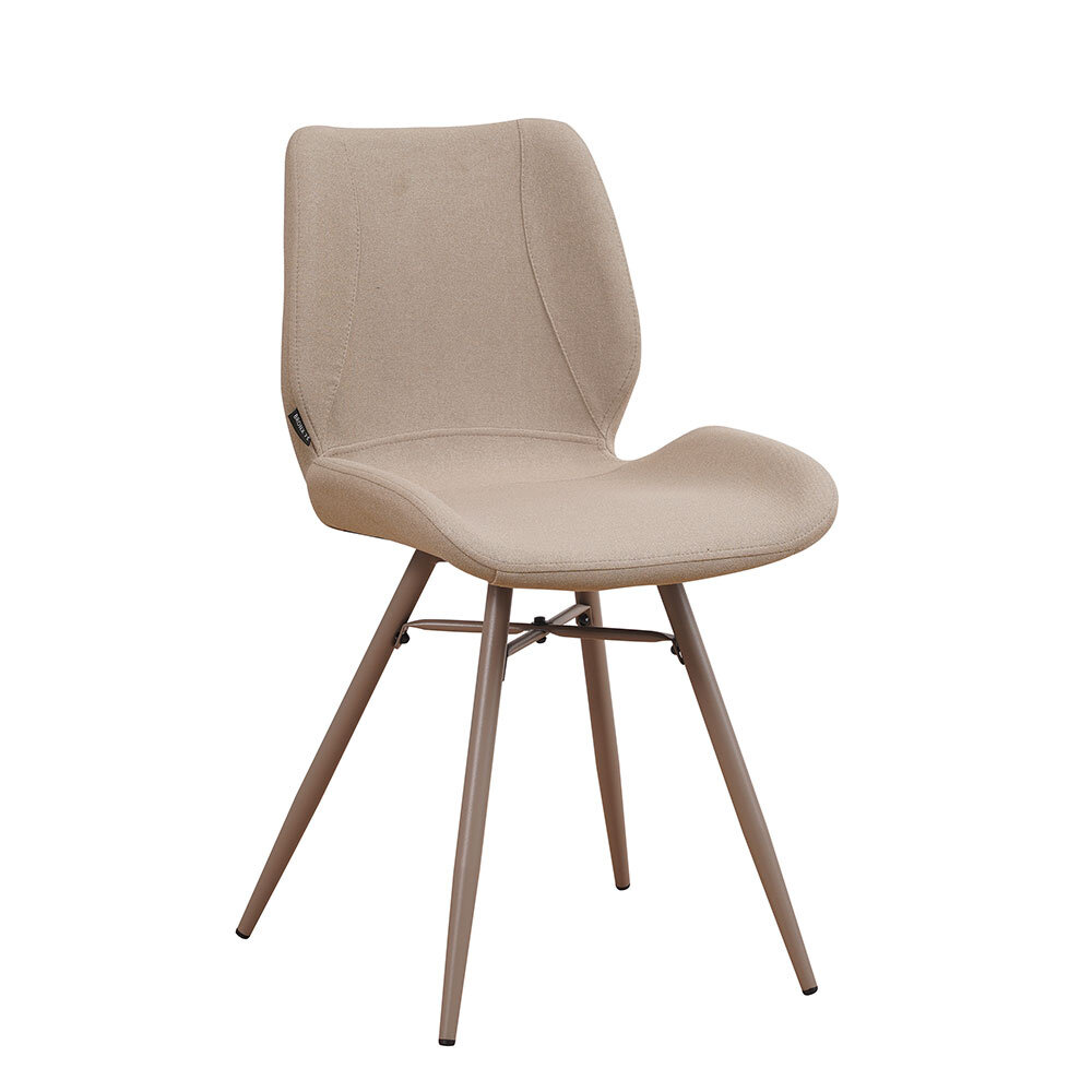 Stoel Ilna gerecycled polyester taupe 47 cm