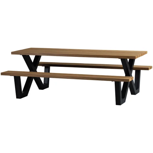 Tuintafel Ralon hout naturel