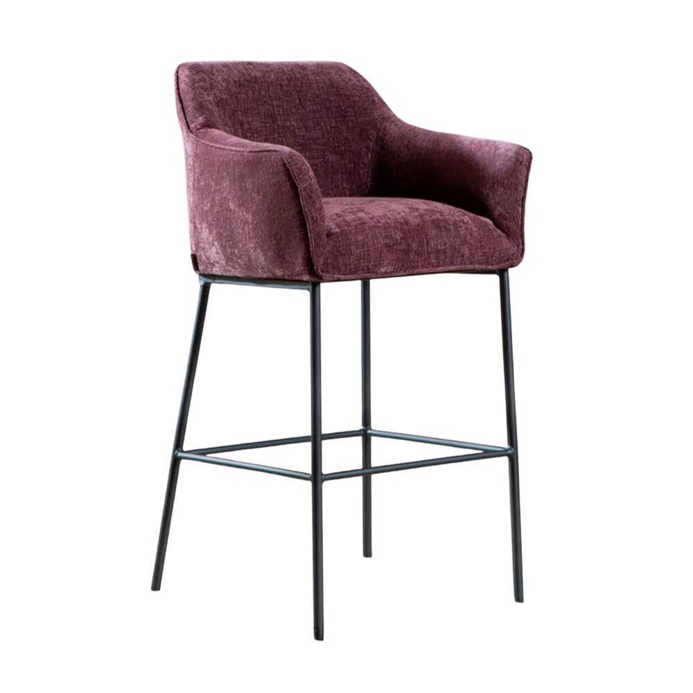 Barkruk Jasla microvezel paars 85 cm