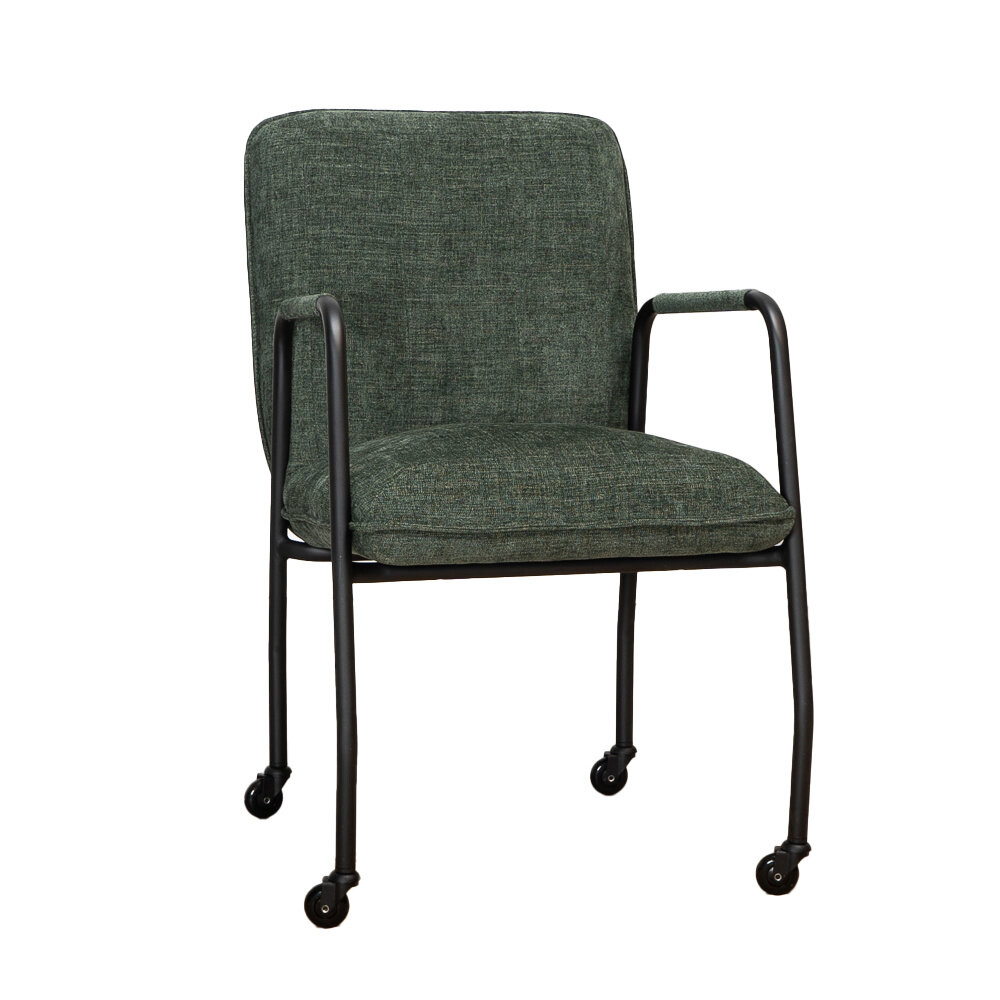 Stoel Halan polyester donkergroen