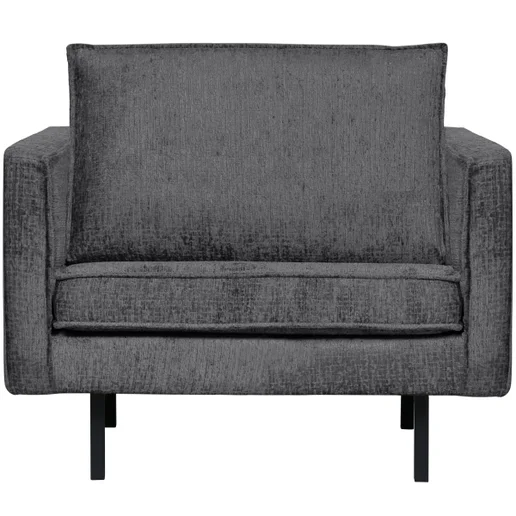 Fauteuil Halel velours grijs 105 cm