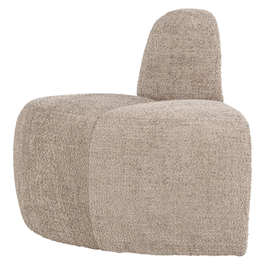 Bank Graveo geweven chenille beige 100 × 83 cm hoog