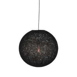 Hanglamp Olla vlas zwart 30 cm