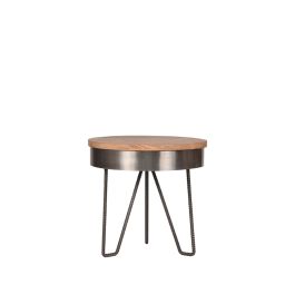 Bijzettafel Valia metaal grijs