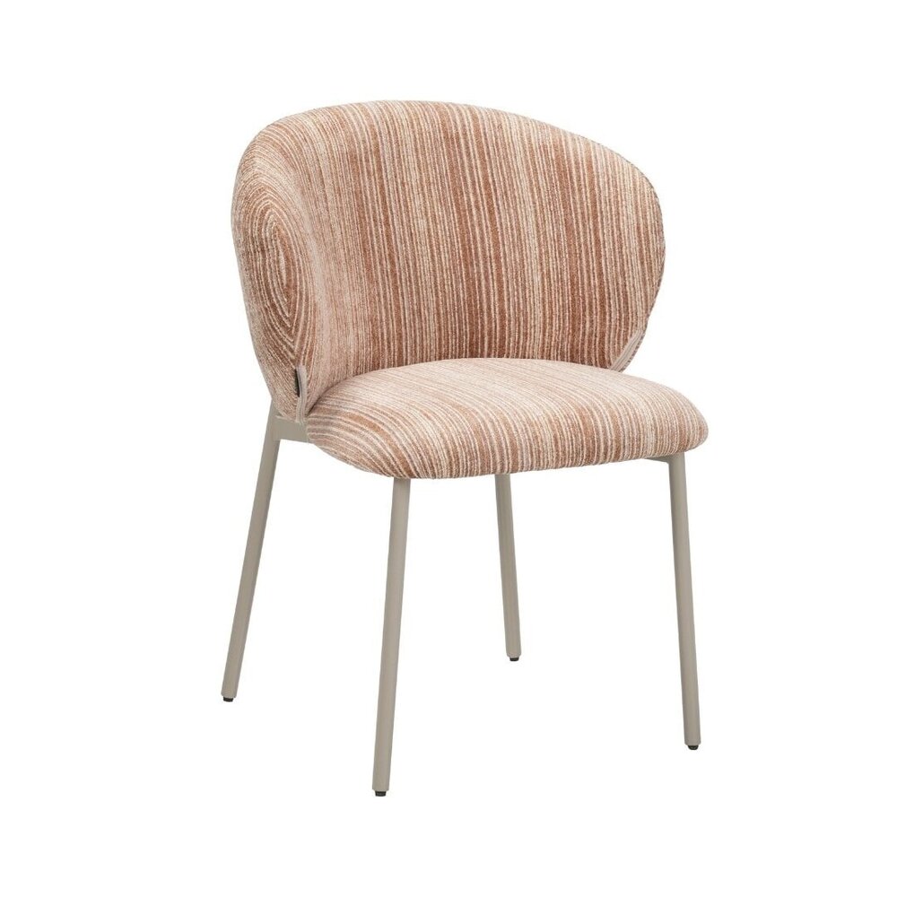 Stoel Palmi textiel beige 57 × 81 cm hoog