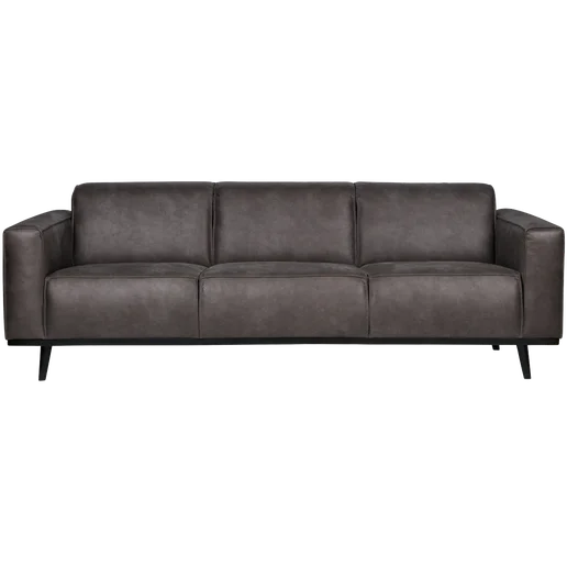 Bank Gralona polyester antraciet 3-zits 230 cm