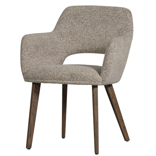 Eetkamerstoel Ilar polyester naturel 61 × 86 cm hoog