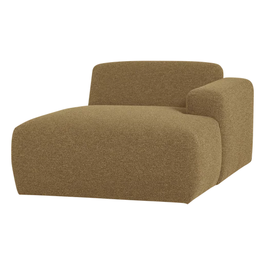 Chaise longue Galna geel rechts 112 cm