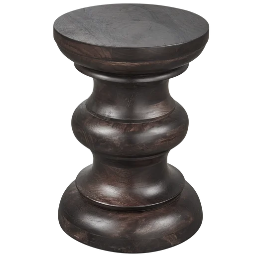 Bijzettafel Arla hout bruin Ø30 cm
