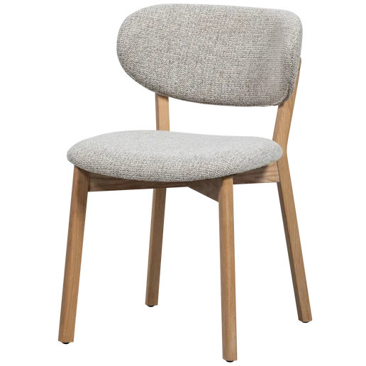 Eetkamerstoel Grana polyester naturel 51 cm