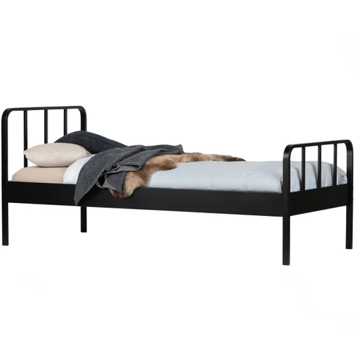 Bed Lanio staal zwart