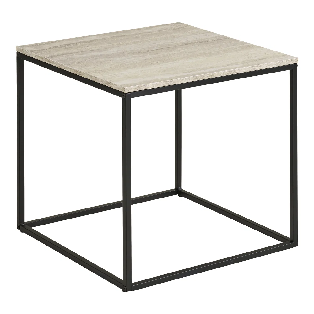 Bijzettafel Talla staal zwart